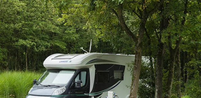 Aire de camping-car au parc d'Olhain