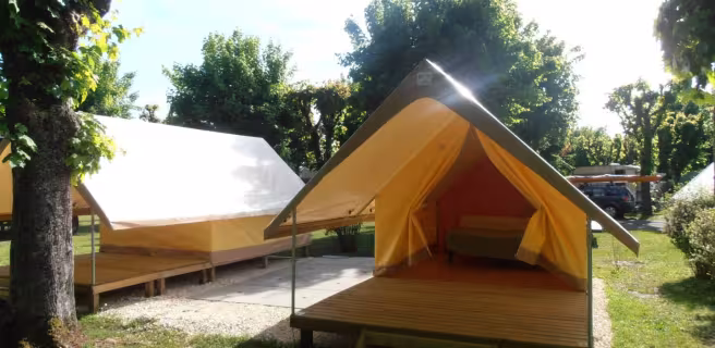 Les tentes treks - Camping de la saulaie