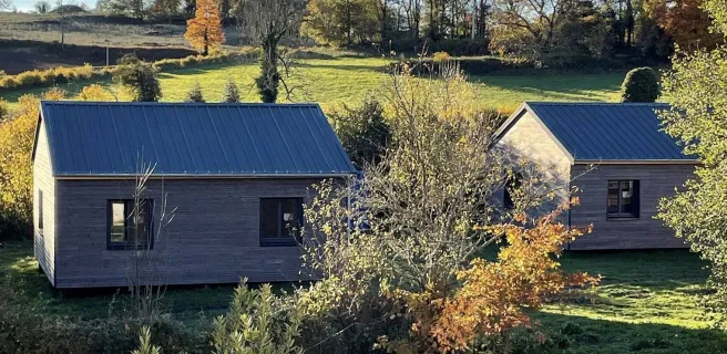 Village de maisons en bois accessible PMR