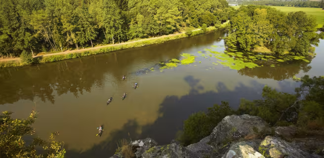 Ile aux Pies et rivières de l'Oust