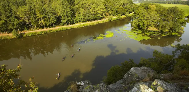 Ile aux Pies et rivières de l'Oust