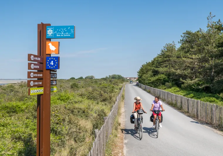 Sur La Vélomaritime à Cayeux-sur-Mer