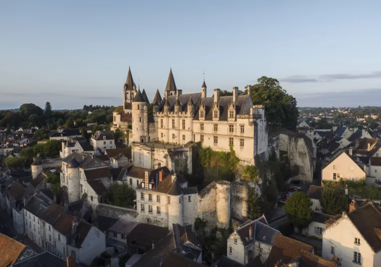 Loches vue d'en haut