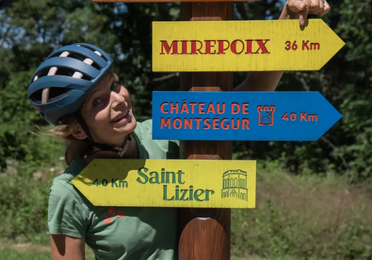 Panneaux touristiques sur La Vélosud