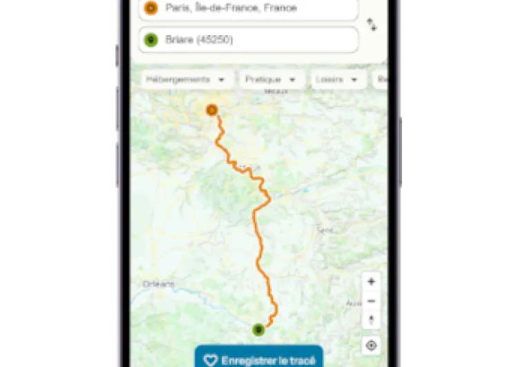 Application France Vélo Tourisme - Tracer un parcours