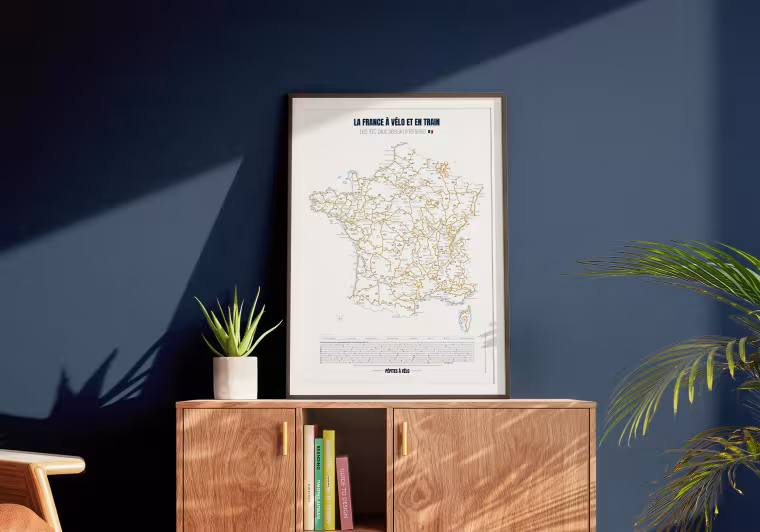 Carte vélo à gratter - Pépite à Vélo