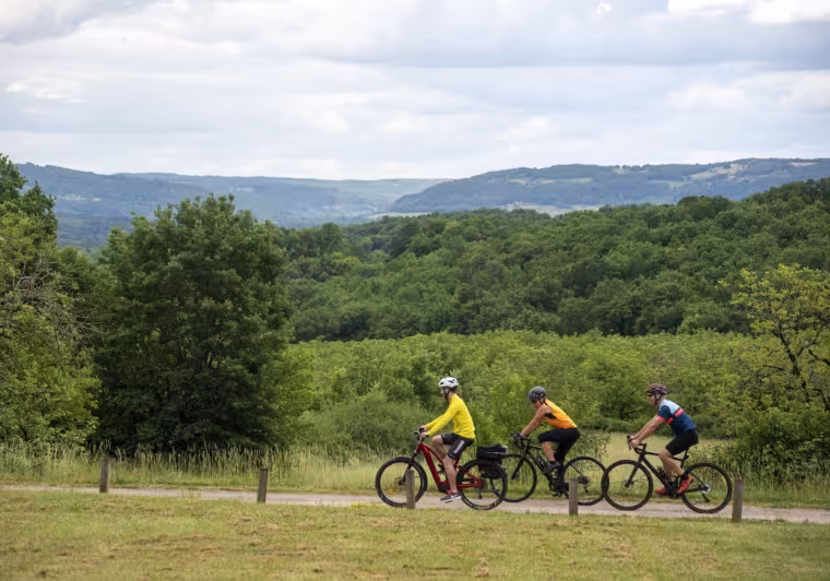 Voyageurs à vélo sur La Vagabonde