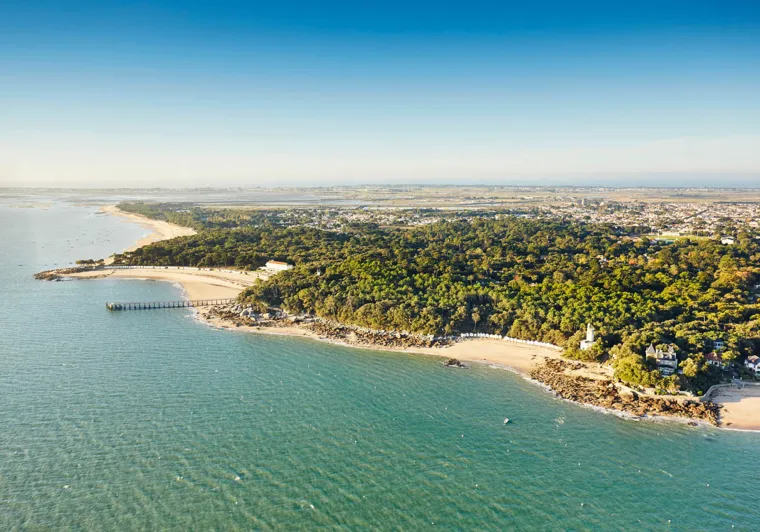 Vue aérienne de l'Île de Noirmoutier