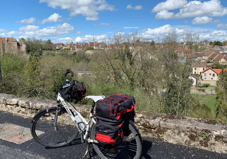 Vue sur Boussac - Tour de Creuse à vélo