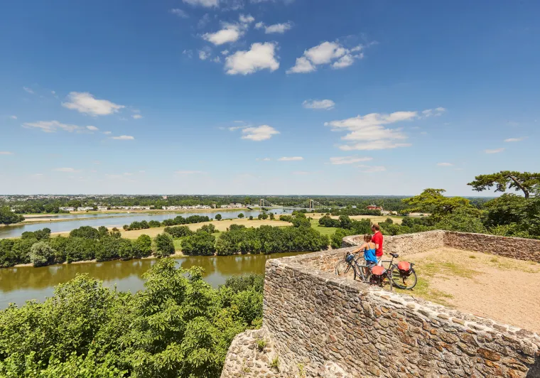 La Loire à Vélo - Panorama sur la Loire depuis le Mont-Glonne - St-Florent-le-Vieil - Anjou