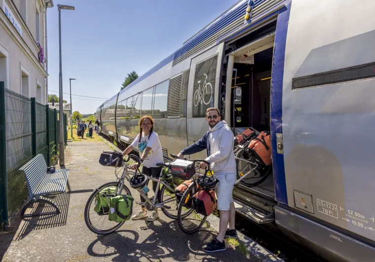 Venir en TER + vélo sur les itinéraires