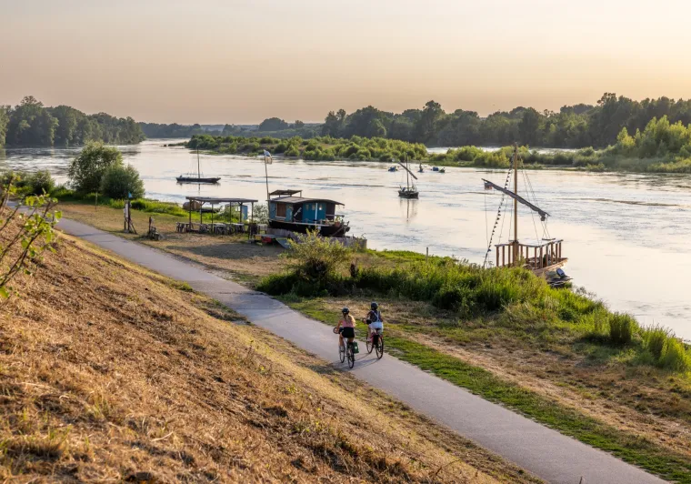 À vélo le long de la Loire à Chaumont-sur-Loire