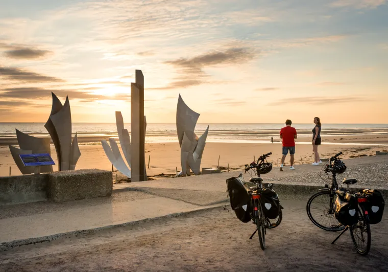 Vélo sur Omaha Beach