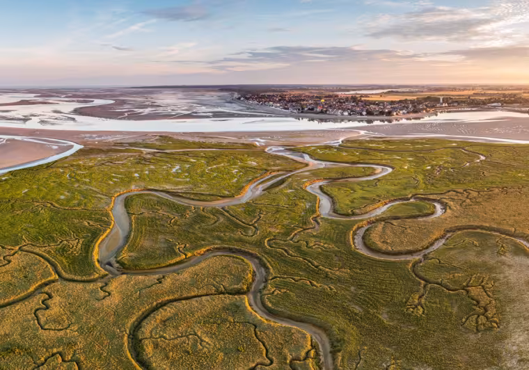 Vue de la baie de Somme depuis en haut