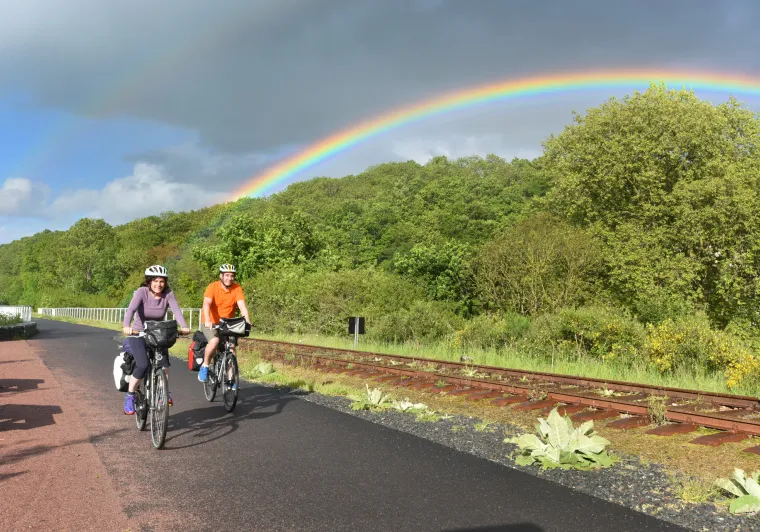 Voie verte vers Maizet dans le Calvados