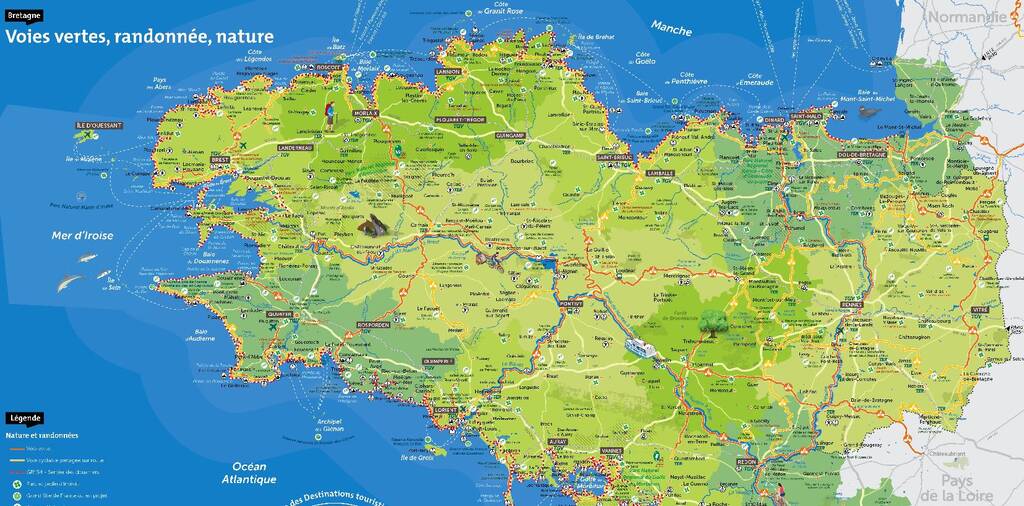 bretagne carte touristique