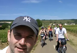 Nicolas et ses amis à vélo