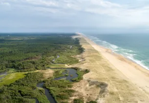 Moliet Plages sur La Vélodyssée sur La côte Atlantique