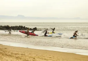 Surf sur la plage de Capbreton