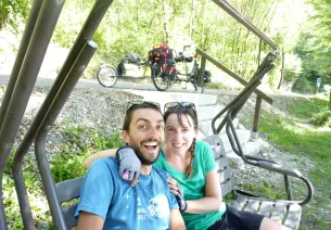 En tandem en couple sur l'EuroVelo 6