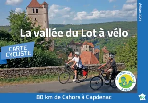 Carte PDF Cahors - Capdenac à vélo