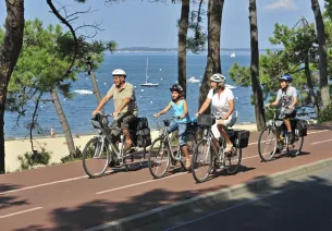 Vélo en famille sur le Bassin d'Arcachon