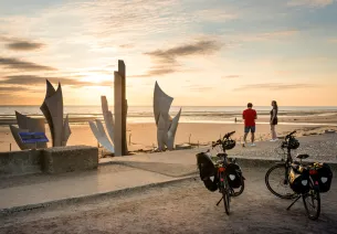 Vélo sur Omaha Beach