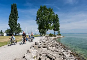 La route du Rhin à vélo en Suisse