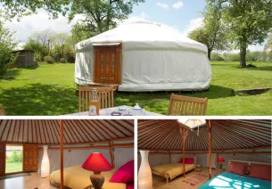 Yourte "Accueil Vélo" à Domfront