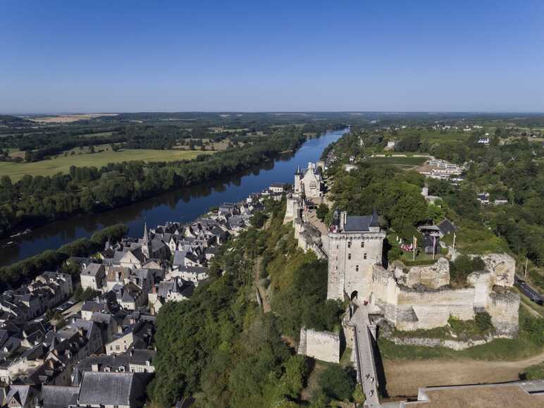 La vallée de la Vienne au-dessus de Chinon