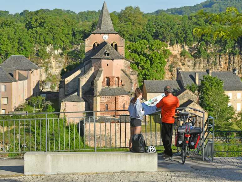 Panorama sur l'église de Bozouls