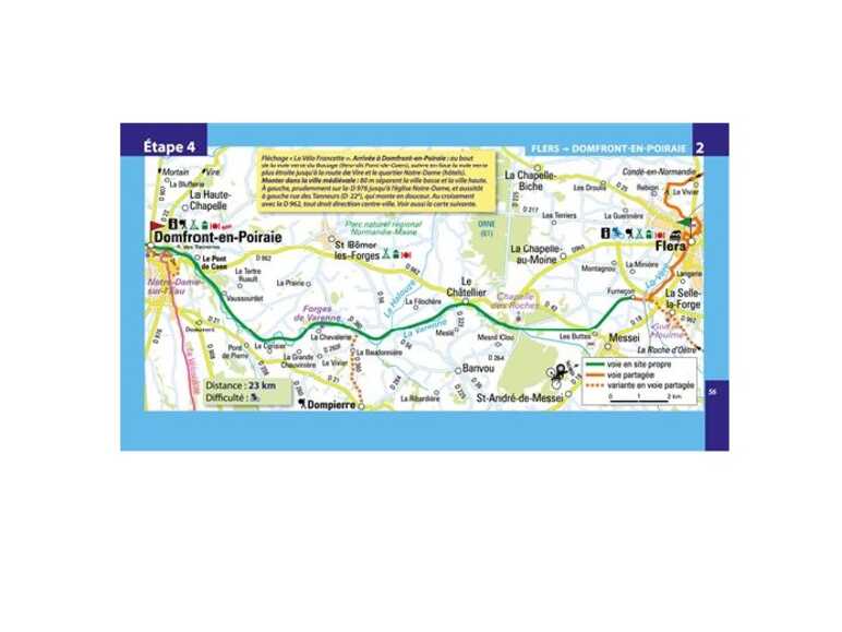 Carte détaillée Routard La Vélo Francette