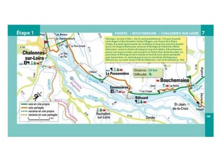 Carte Routard La Loire à Vélo