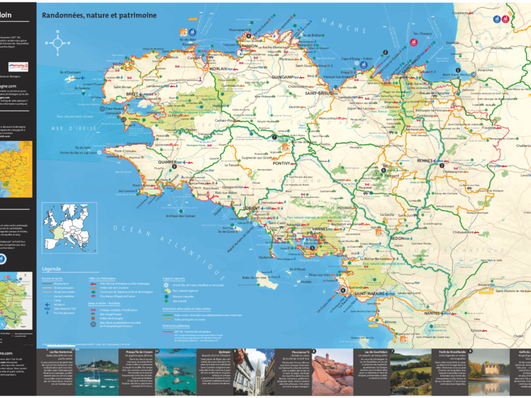 Carte de Bretagne