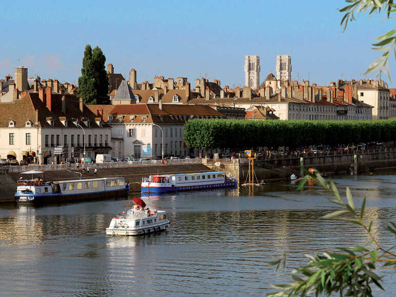 The Saône, navigable river