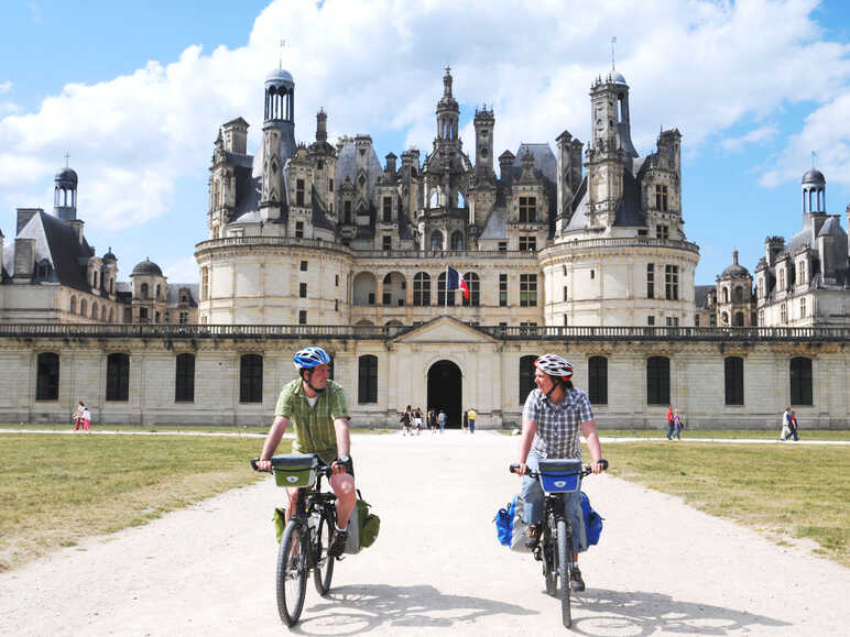 Le château de Chambord à vélo