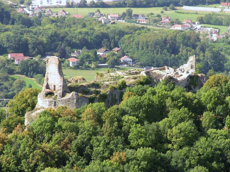 Les ruines du Château de Montfaucon