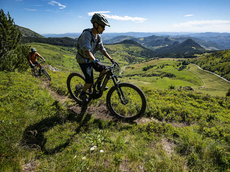 Croix de Boutières à VTT - Aux abords de Borée