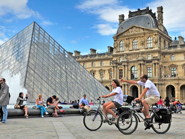 Route sales velo paris