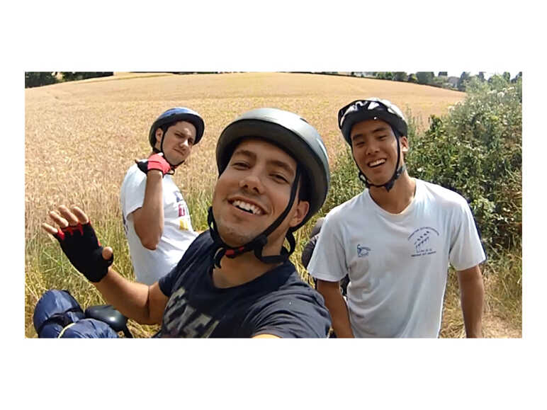 3 amis sur la Véloscénie