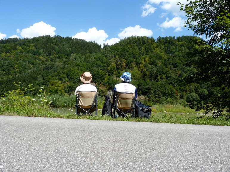 Pause détente sur l'EuroVelo 6