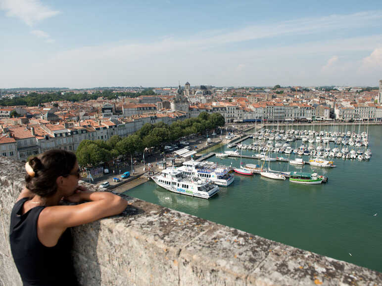 Point de vue sur le port de la Rochelle