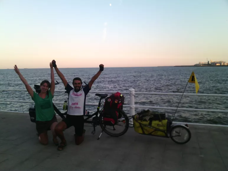 Arrivée à la Mer Noire sur l'EuroVelo 6