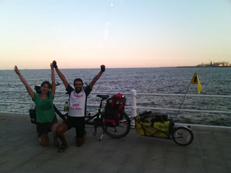 Arrivée à la Mer Noire sur l'EuroVelo 6