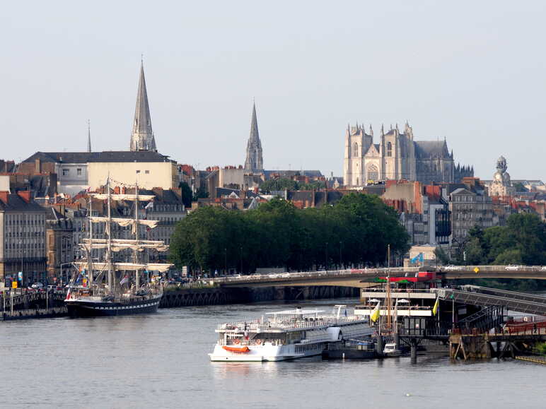 Depuis la butte Sainte-Anne à Nantes