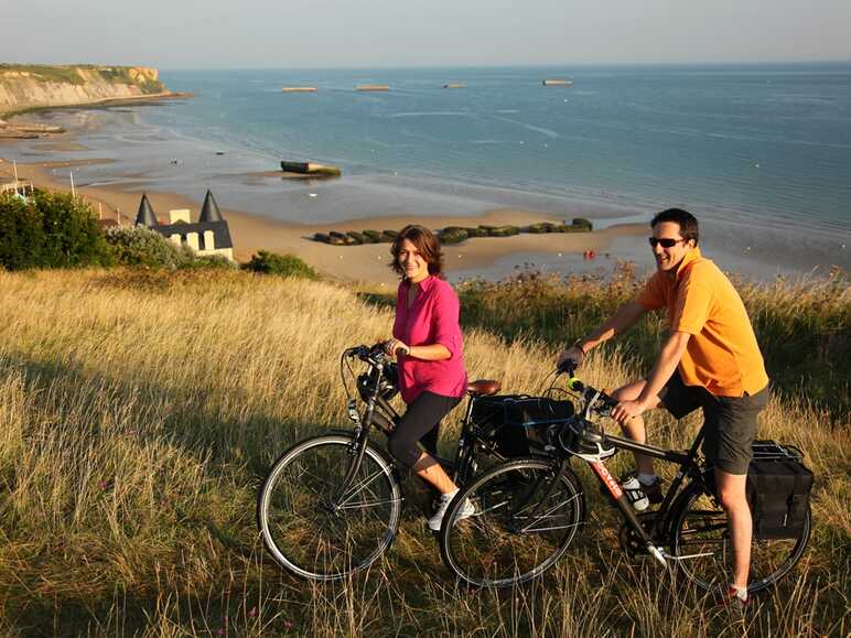 Plages du débarquement à vélo