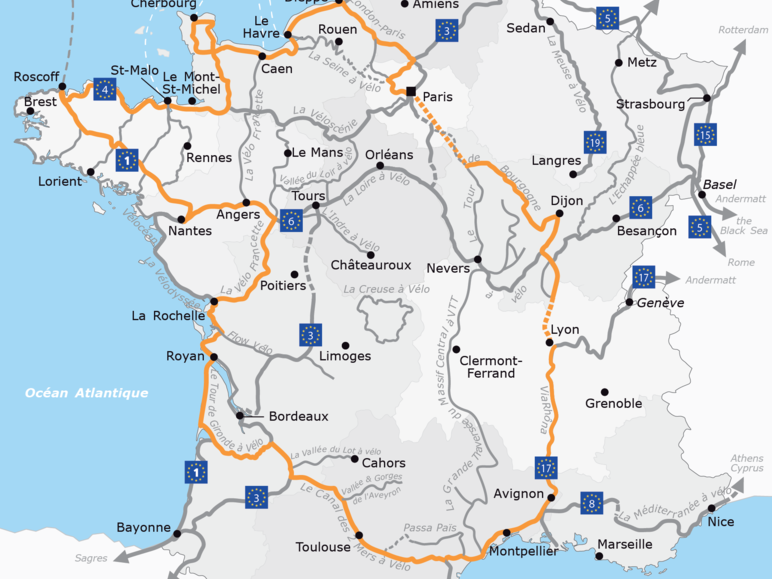 Circuit velo route lyon 2025