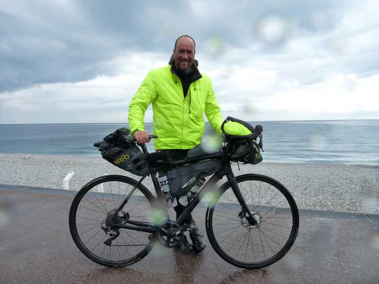 A vélo sous la pluie !