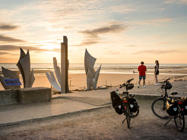 Vélo sur Omaha Beach