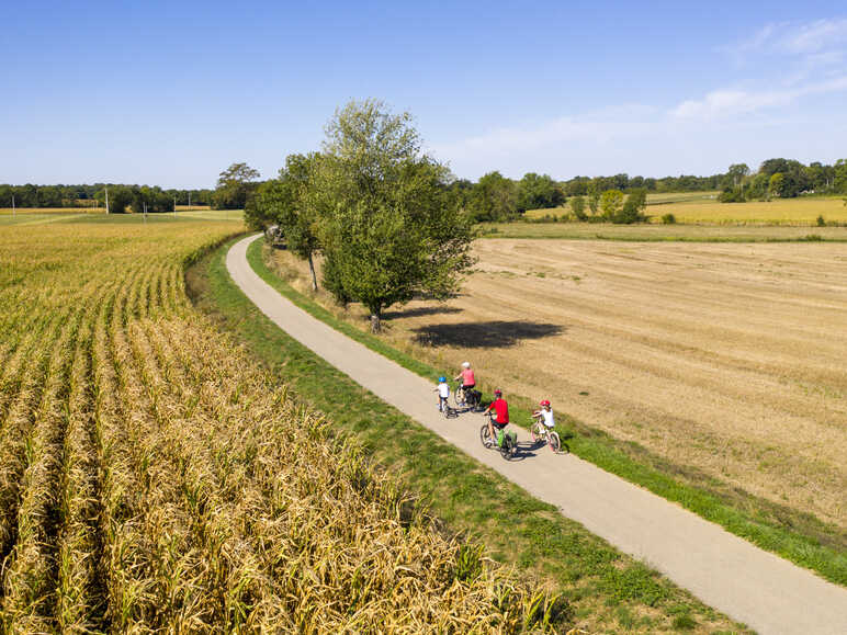 La Voie Bressane à vélo avec des enfants